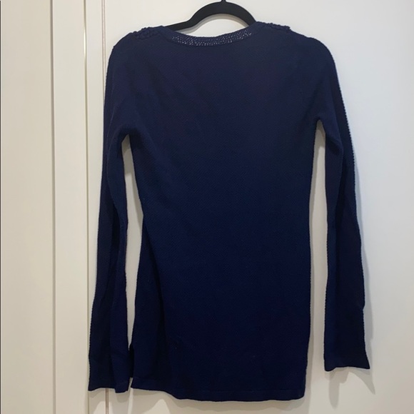 Lilly Pulitzer Navy Scoop Neck Sweater XS Like New - Picture 4 of 4